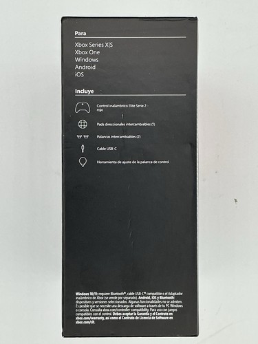 Microsoft XBOX Elite Series 2 Core Wireless Controller Red NEW SEALED - Picture 4 of 5