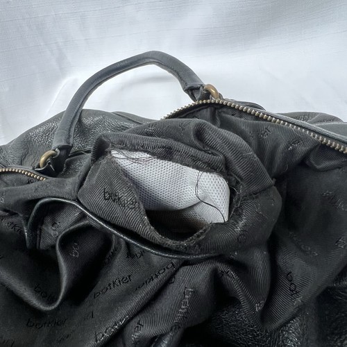 Bolso de hombro de cuero Botkier cartera doble correa negro - Imagen 12 de 15
