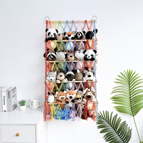 Wall Hanging Organizer Stuffed Animal Toy Net Hammock Nursery Plush Toy5497 - Picture 9 of 10