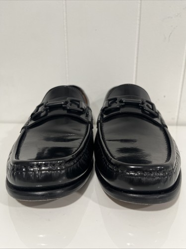 Bruno Magli Herrenschuh Trieste Bit Premio Leder Halbschuh Schwarz 10,5 - Bild 7 von 11