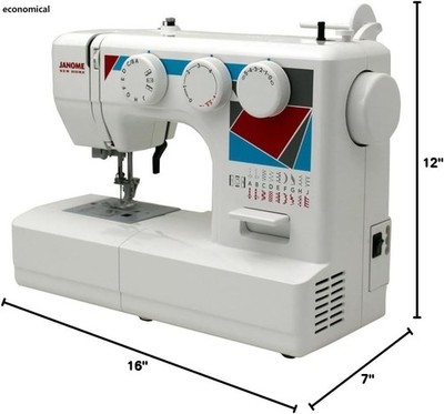 Janome MOD-19 Easy-to-Use Sewing Machine with 19 Stitches