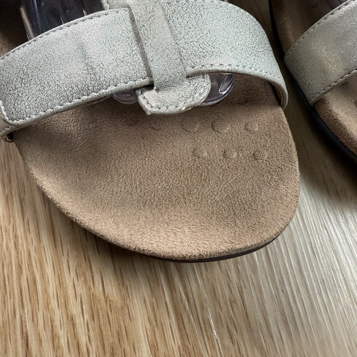 Vionic Goldie Sandals Metallic Gold Adjustable Comfort Flat Faux Leather 10 Wide - Bild 9 von 19