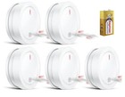 Verfupet - 5 Pcs Smoke Alarms ,10 Year Fire Alarms For Home En14604:2005 Cert