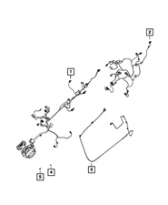 Genuine Mopar Front Door Wiring Left 68263836AE