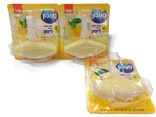 3 Toilet Bowl Cleaner Freshener Lemon Stains Remover Rim Block Hangers SEE VIDEO - Picture 4 of 13