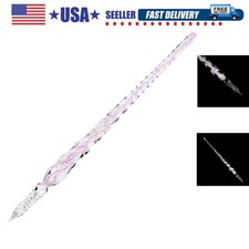 Handmade Glass Dip Pen Crystal Calligraphy Pen Signature Dipped Pen for Artis...