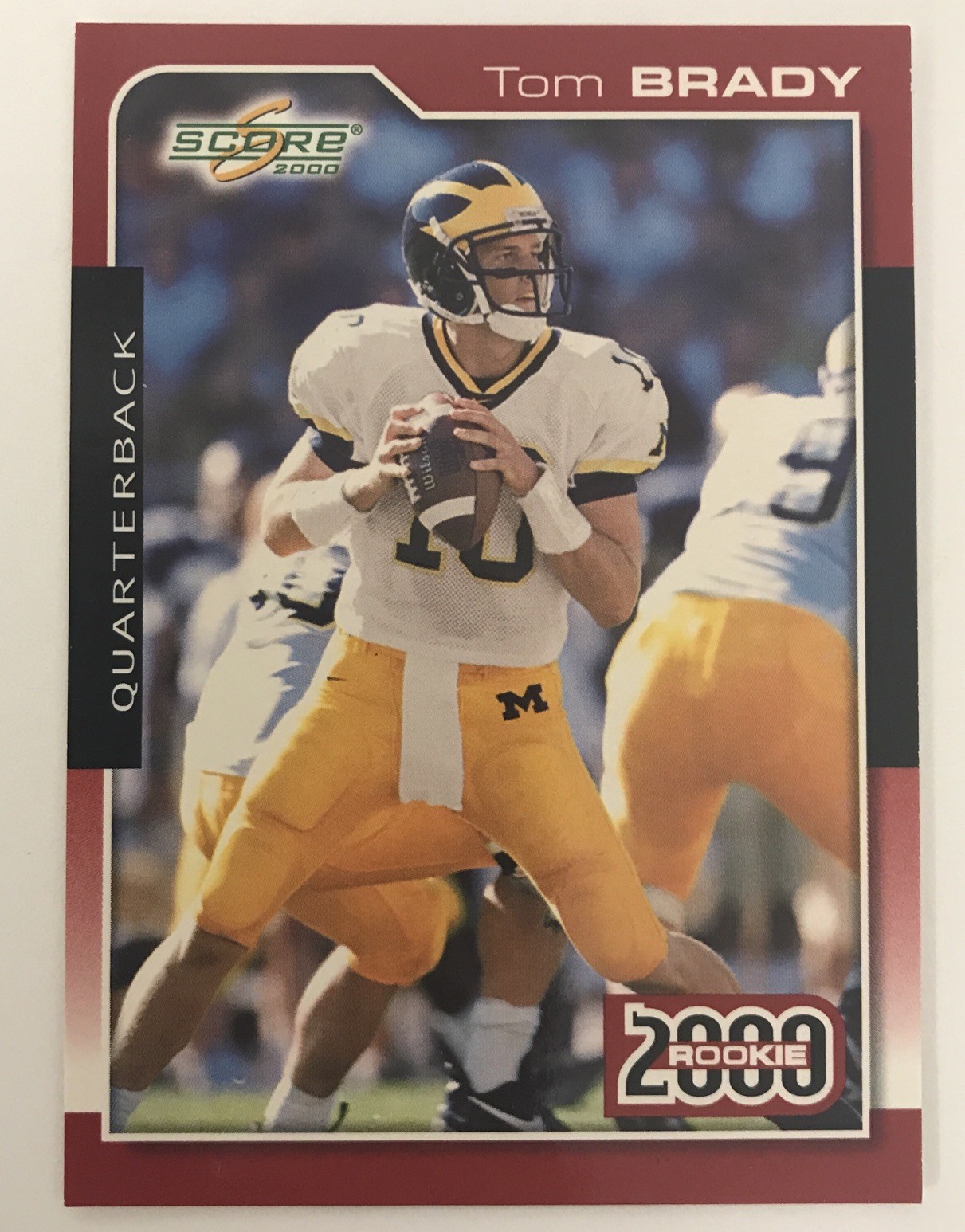 2000 Score Football Tom Brady #316 Michigan Wolverines Rookie Card RC - TCCCX
