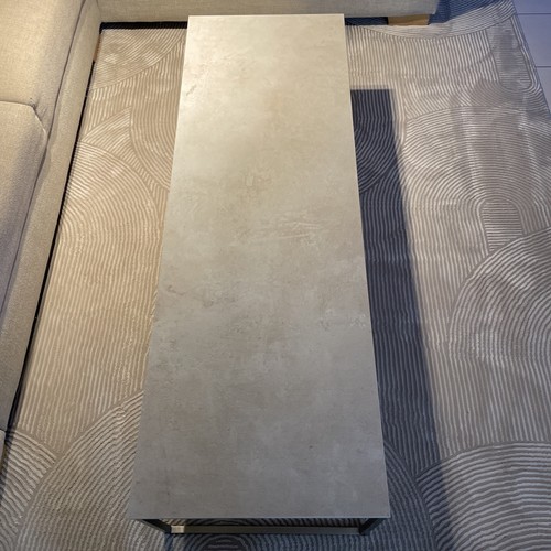 BoConcept Lugo Couchtisch Aschgraue Keramik Gebürsteter Stahl H36xB48xL144cm - Bild 5 von 8