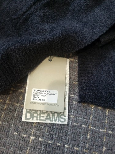 Barefoot Dream Ultra Lite Blanket Wrap XXS/XS Black A653690 NWOT MSRP $178 - Picture 5 of 8