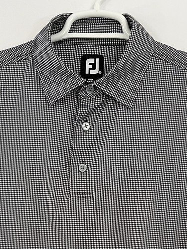 Footjoy Poloshirt Golf XL Performance Hahnentritt Kurzarm