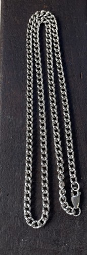 Lange schwere Sterling Silber Zopf Gliederkette Halskette gepunzt 925 Birmingham