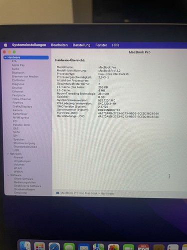 Apple MacBook Pro 13" A1706 Touch Bar Space Grau - Bild 14 von 20