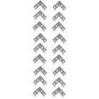  3 Pack Fixing Brackets Furniture Corner Connectors Angle Stainless