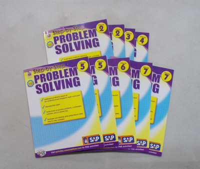 9 STEP BY STEP PROBLEM SOLVING LEARNING SPOT GRADE 2-7 INCLUDES DUPLICATES