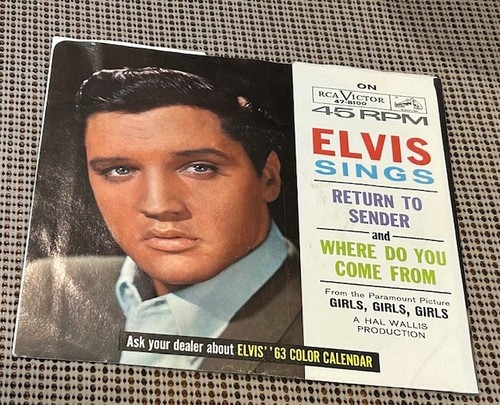 Elvis Presley With The Jordanaires 1962 RCA Victor #8100 with picture sleeve - Picture 1 of 4