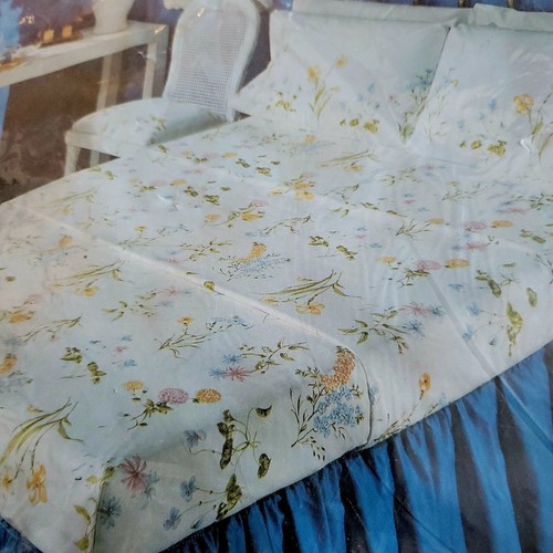 Springs Performance Twilite 4pc Full Bed Set White Floral Summer Breeze No Iron - Picture 3 of 3