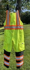 MCR Safety Vortex VT38BP Hi-Vis Insulated Bib Overalls XL/T  Safety Construction