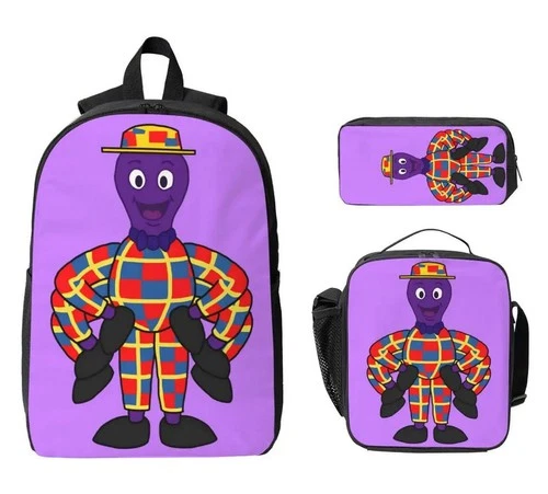 The Wiggles Backpack Set with Insulated Lunch Bag and Pencil Case