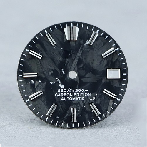 28.5mm Gold carbon fiber dial NH35 seiko modified watch universal diving date - Picture 3 of 7