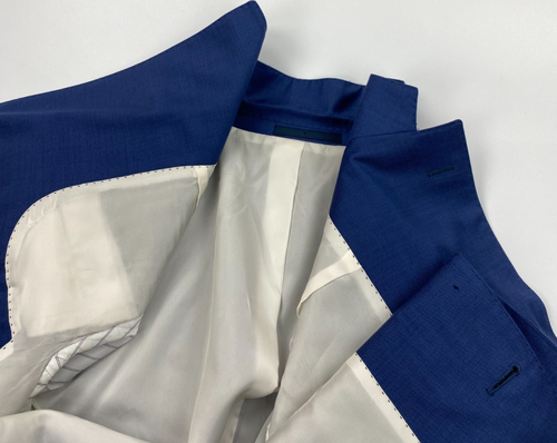 Herren Blau Suitsupply Anzug 40R W34 L32 Wolle Super 110's Napoli Brescia Gefüttert B/C - Bild 17 von 24