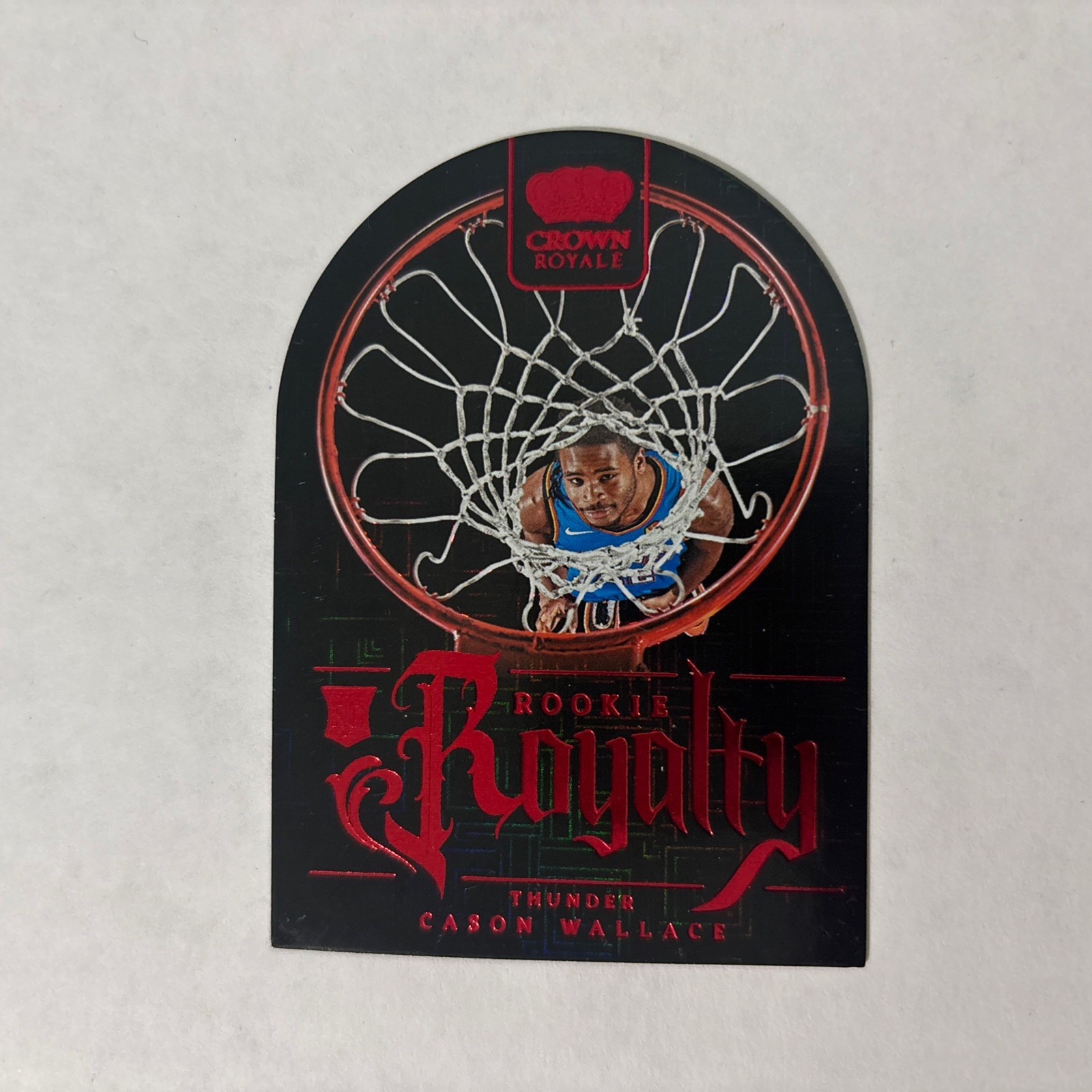 2023-24 Panini Crown Royale Rookie Royalty Red International Cason Wallace #3 RC