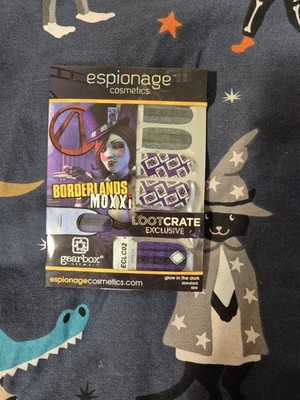 Bordelands Moxxi Nagelsticker leuchten im Dunkeln - Spionage Kosmetik Beutekiste