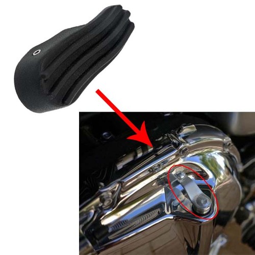 Clutch Cable Protection Cover Aluminum Black Triumph Bonneville 2001-2016 - Picture 1 of 2