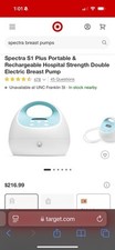 Spectra S1 Plus Portable & rechargeable Double Electric Breast Pump - Blue