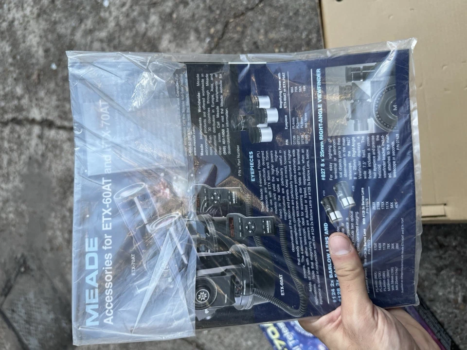 Телескоп-рефрактор Meade ETX-70 AT с ручным контроллером и окуляром отличное состояние!!! - Изображение 2 из 4