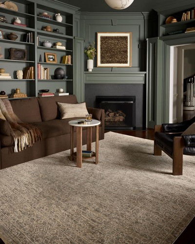 Newman Collection NEW-01 Slate/Natural 2-7 x 10-0 .37 Pile Height, Runner Rug... - Picture 1 of 7