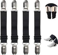 Elastic Thigh High Garter Suspenders Jeans Pant Boot Leg Clamps Straps