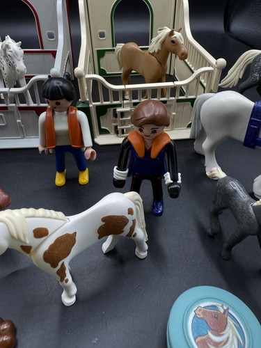 Playmobil fattoria di campagna scuderie equestri con giocattolo cavallo figure pacchetto - Foto 7 di 15