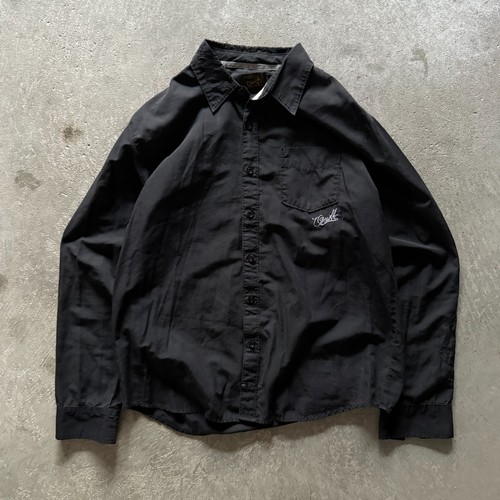 Vintage Oneill schwarzes besticktes Hemd mit Knopfleiste - Large - Bild 1 von 6