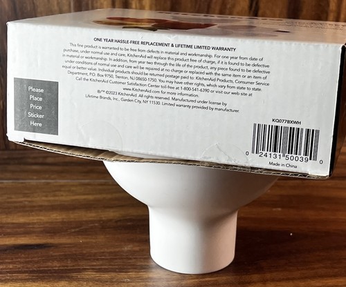 KitchenAid 5 Piece White Funnel Set 3” 4” 5” w/ Removable Strainer & Spout - NEW - Picture 6 of 6