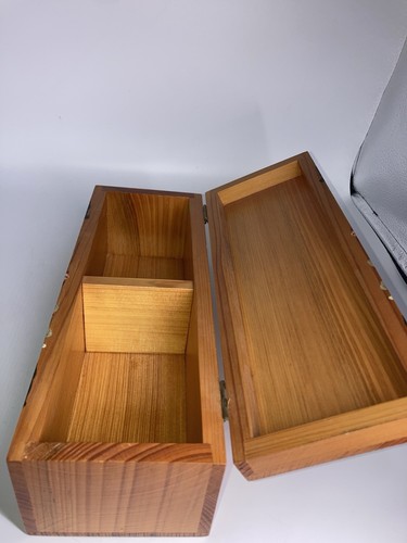 Vintage Pine Box Handpainted Rosmaling Rectangle Excellent - Picture 8 of 14