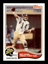 1982 Topps #2 Dan Fouts RB NM X2353910