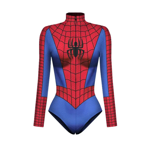 Body Superhéroe Spiderman para Mujer Capitán América Juegos con disfraces Estampado 3D Largo - Imagen 5 de 26
