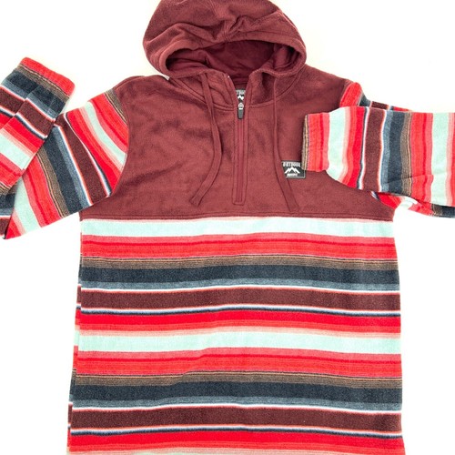 Sudadera con capucha a rayas de vellón para hombre talla M - Imagen 3 de 8