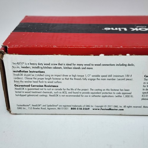 FastenMaster #9 x 10 in. HeadLOK Black 6-Lobe Drive Flat Head Wood Screw 48 Pack - Picture 5 of 11