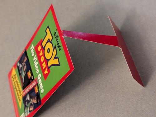 Vtg Toy Story Video Game Store Display Shelf Hanger Sign - 90s SNES / Genesis Ad - Picture 12 of 13