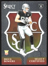 4380H 2024 Panini Select #7 Brock Bowers Select Certified Rookies