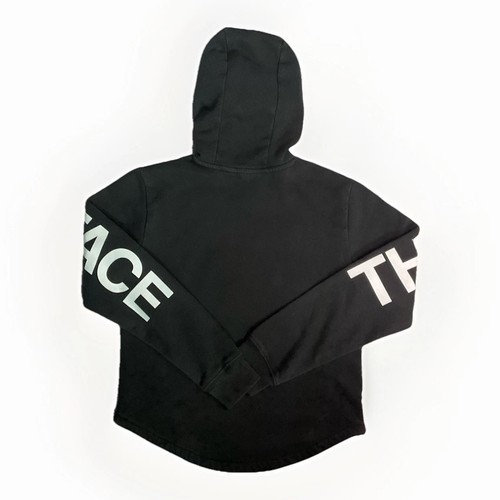 The North Face Girls Camp Fleece Pullover Hoodie Black White L/12 - Picture 2 of 8