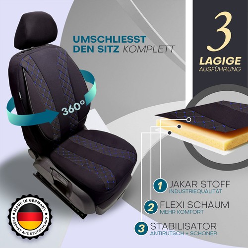 Pilot Sitzbezüge passend für alle DACIA Modelle | ZEST | 5 Farben - Picture 32 of 54