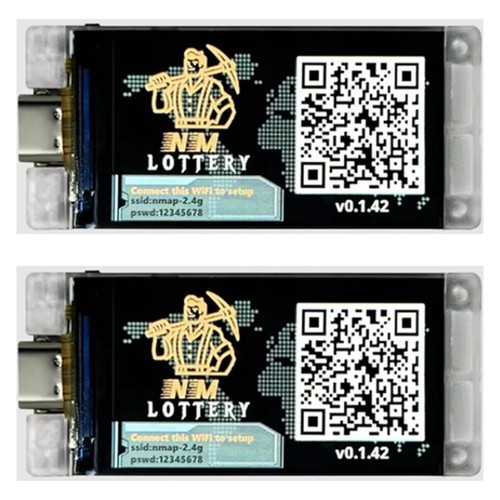 2 Set Nerd Miner V2 ESP32 Crypto Lottery 117KH/S Master T190 Win with Low1013 - Picture 1 of 7