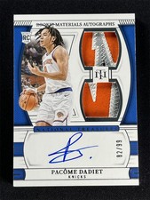 2024-25 National Treasures Pacome Dadiet Dual RC Rookie Patch Materials Auto /99