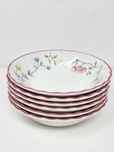 Juego de 7 cuencos de postre de frutas Johnson Brothers Summer Chintz y 1 tazón de cereal - Imagen 2 de 9