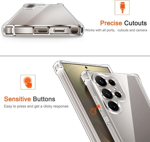 Clear Case For Samsung A17 / S25 FE / S25 Ultra / A26 5G Shockproof Phone Cover - Picture 3 of 12
