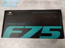 AULA F75 75 Wireless Gaming Mechanical Keyboard Gray Wood Switch V3 Blue White