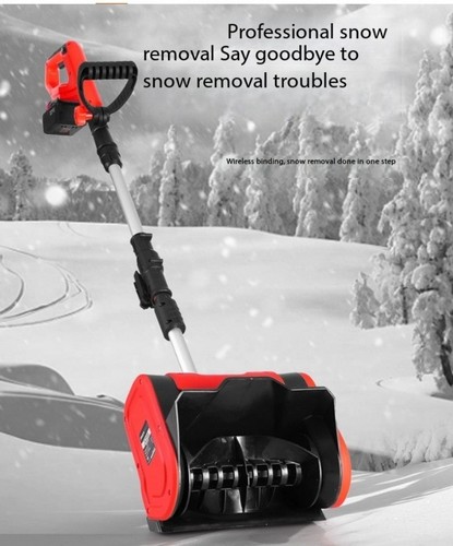 Soplador de nieve eléctrico inalámbrico para remoción de nieve al aire libre Wonder lanzador de nieve - Imagen 5 de 17