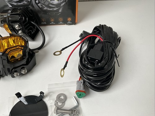 AUXBEAM V-ULTRA 3 Inch 108W LED Side Shooter White Pod Lights with Amber DRL US - Picture 9 of 14